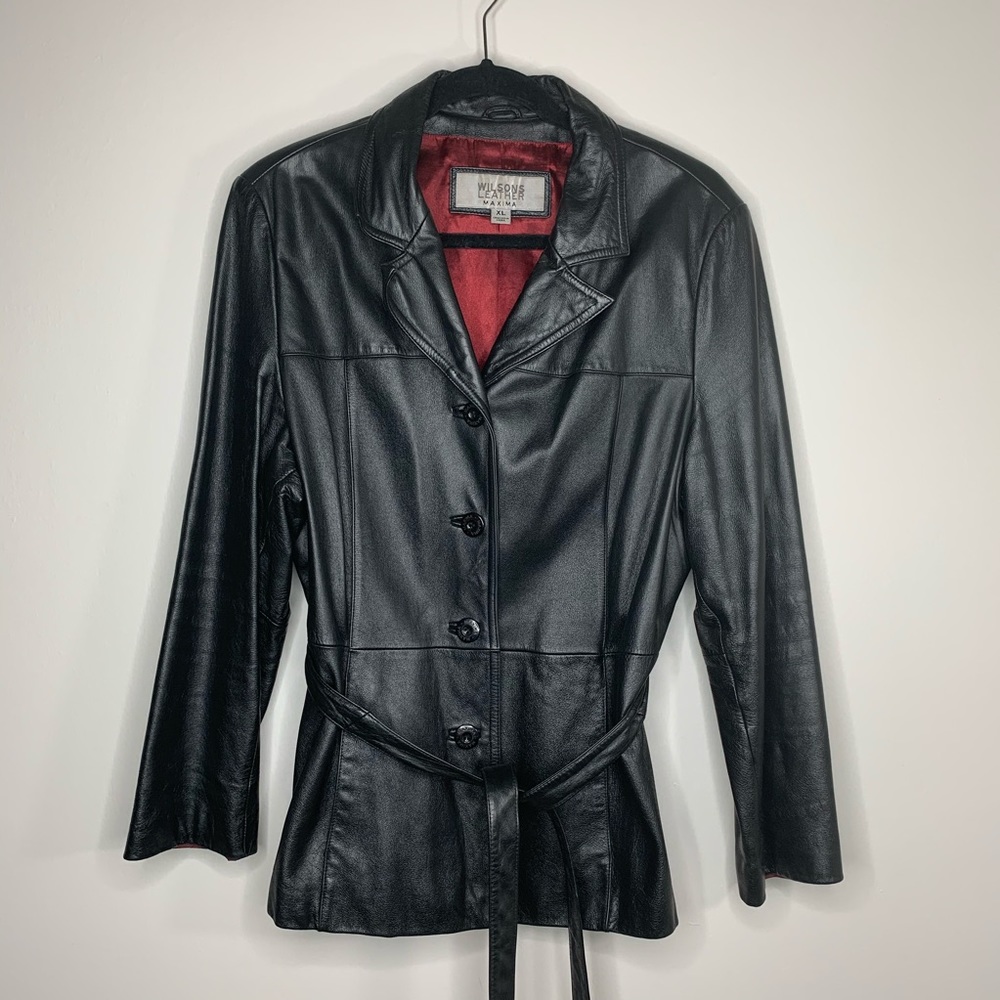 Wilsons Leather Maxima Black Leather Jacket